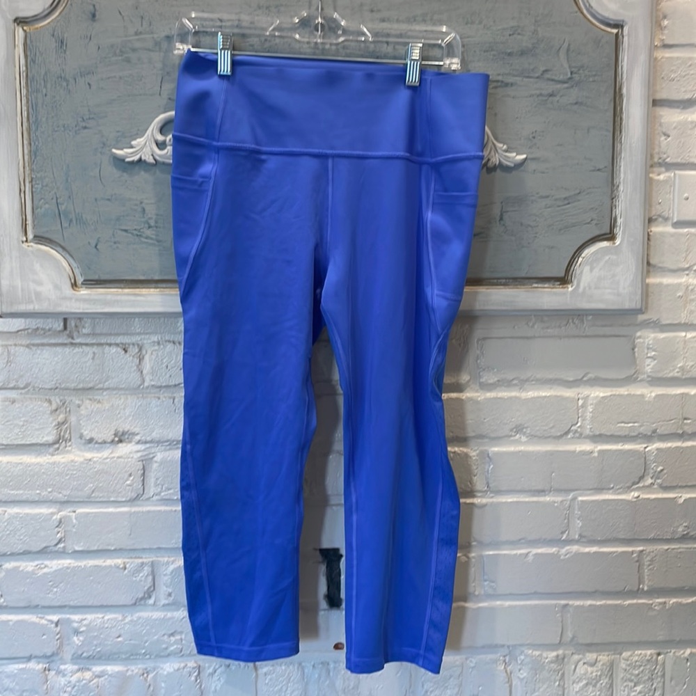 GapFit Sculpt Compression High Rise Blue/Periwinkle L Leggings